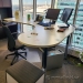 White Powered L Suite Sit Stand Desks Starting at $600